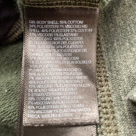 The North Face Dark Green Terry Zip Hoodie - Picture 5 of 6